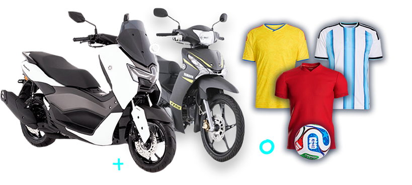 Premios: motos y camisetas